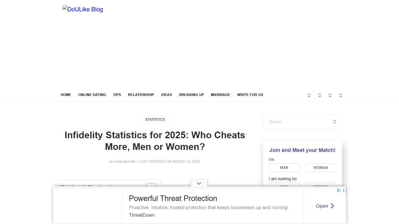 Infidelity Statistics for 2025: Who Cheats More, Men or Women? - DoULike Blog